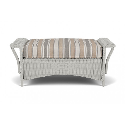 Lloyd Flanders™ Nantucket Large Ottoman - Platinum