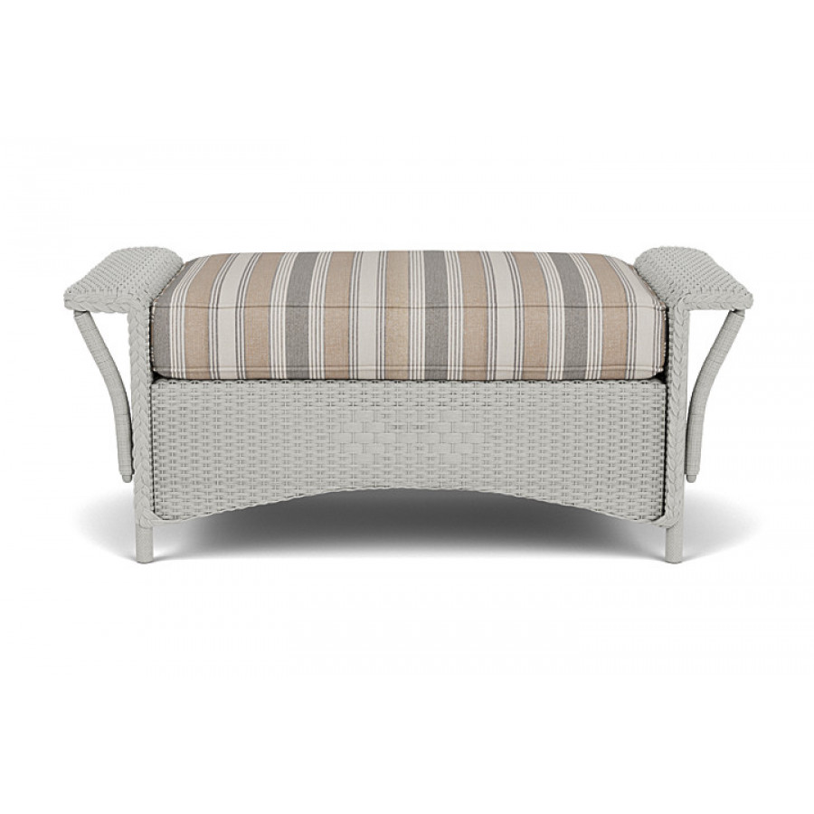 Lloyd Flanders™ Nantucket Large Ottoman - Platinum