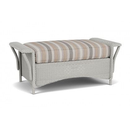 Lloyd Flanders™ Nantucket Large Ottoman - Platinum