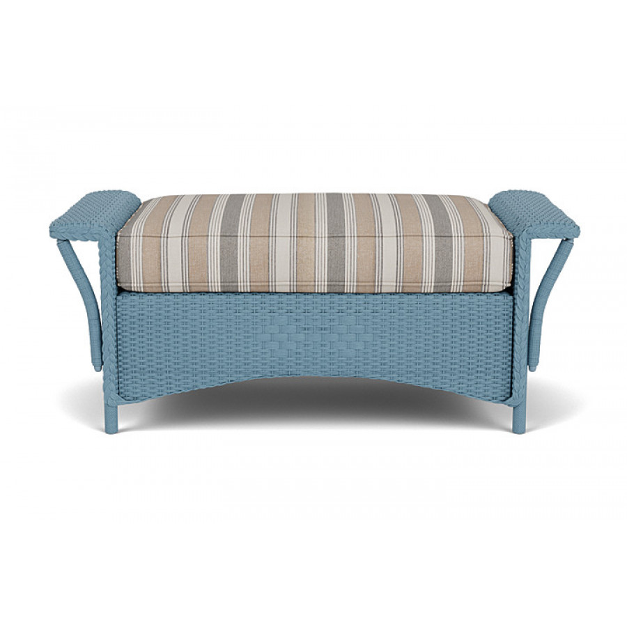Lloyd Flanders™ Nantucket Large Ottoman - Stillwater