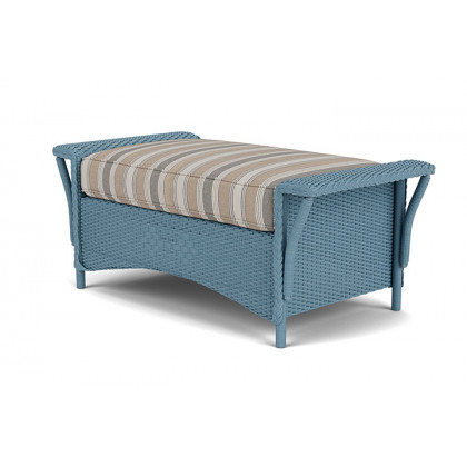 Lloyd Flanders™ Nantucket Large Ottoman - Stillwater
