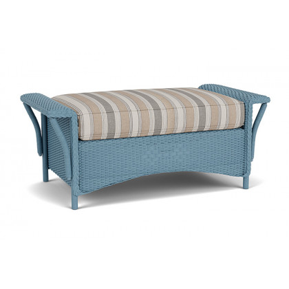 Lloyd Flanders™ Nantucket Large Ottoman - Stillwater