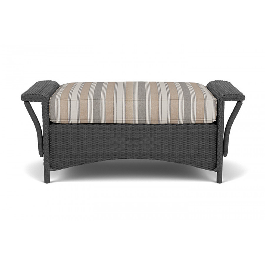 Lloyd Flanders™ Nantucket Large Ottoman - Charcoal