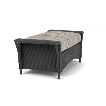 Lloyd Flanders™ Nantucket Large Ottoman - Charcoal