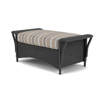 Lloyd Flanders™ Nantucket Large Ottoman - Charcoal