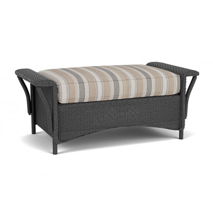 Lloyd Flanders™ Nantucket Large Ottoman - Charcoal