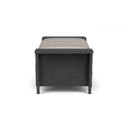 Lloyd Flanders™ Nantucket Large Ottoman - Charcoal
