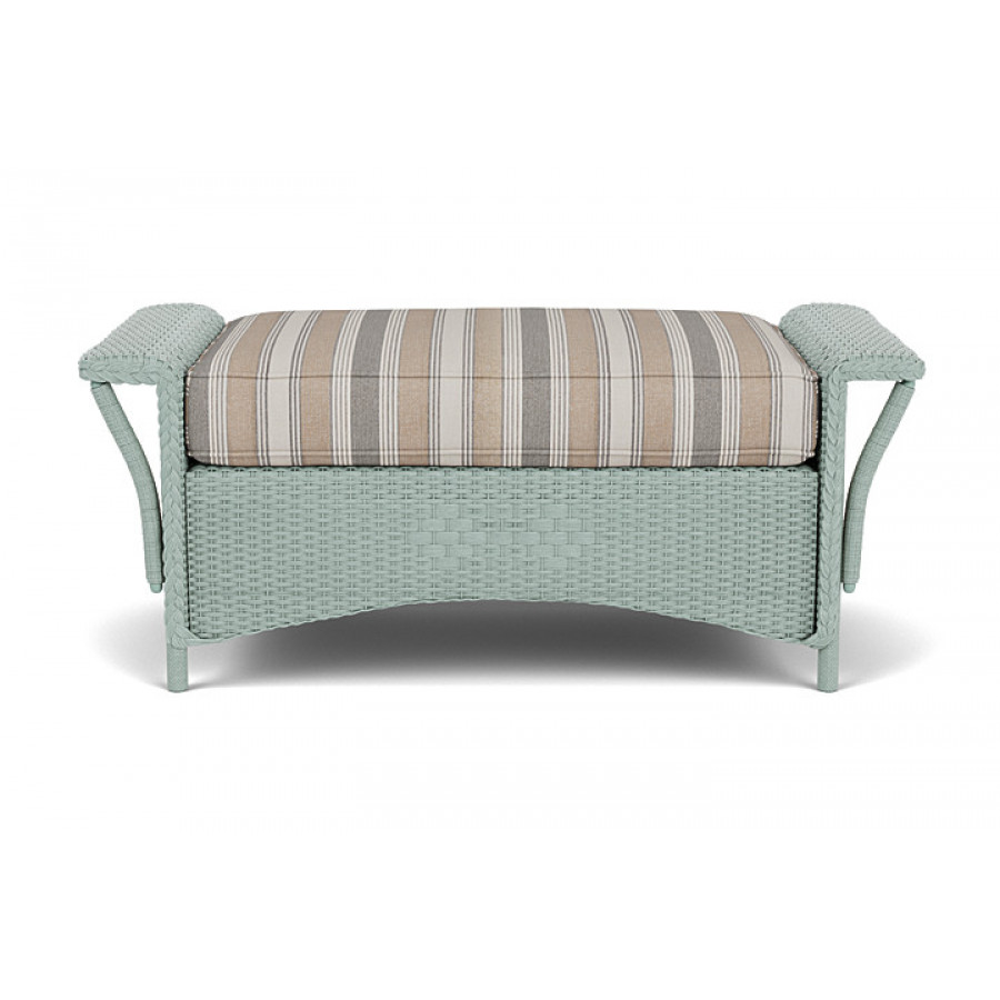 Lloyd Flanders™ Nantucket Large Ottoman - Sea Glass
