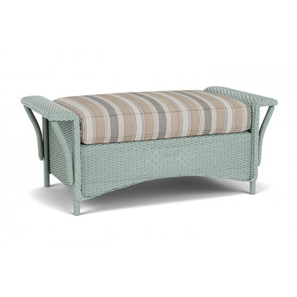 Lloyd Flanders™ Nantucket Large Ottoman - Sea Glass