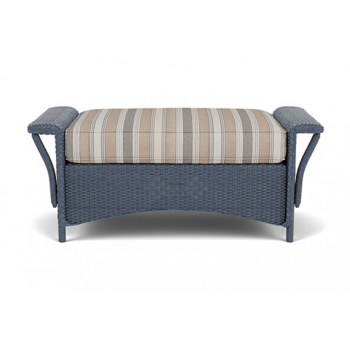 Lloyd Flanders™ Nantucket Large Ottoman - Denim Blue