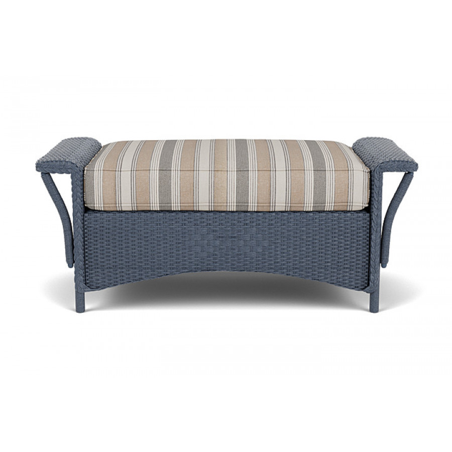 Lloyd Flanders™ Nantucket Large Ottoman - Denim Blue