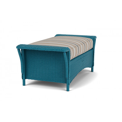 Lloyd Flanders™ Nantucket Large Ottoman - Peacock