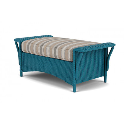 Lloyd Flanders™ Nantucket Large Ottoman - Peacock