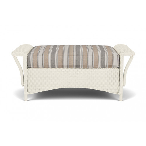 Lloyd Flanders™ Nantucket Large Ottoman - Ivory
