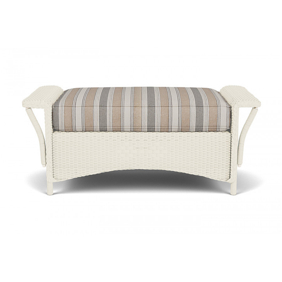 Lloyd Flanders™ Nantucket Large Ottoman - Ivory
