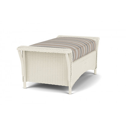 Lloyd Flanders™ Nantucket Large Ottoman - Ivory