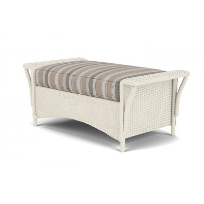 Lloyd Flanders™ Nantucket Large Ottoman - Ivory