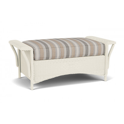 Lloyd Flanders™ Nantucket Large Ottoman - Ivory