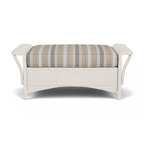 Lloyd Flanders™ Nantucket Large Ottoman - Antique White