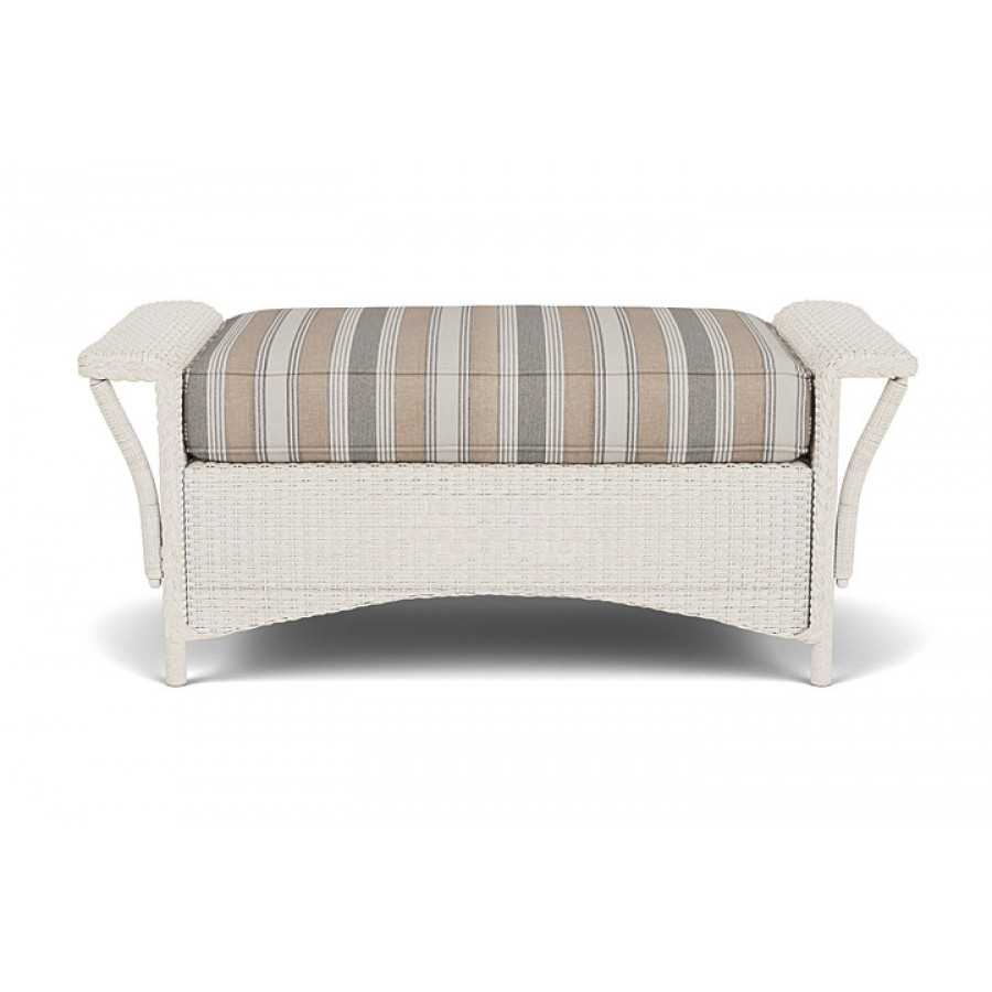 Lloyd Flanders™ Nantucket Large Ottoman - Antique White