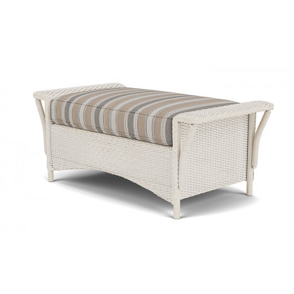 Lloyd Flanders™ Nantucket Large Ottoman - Antique White