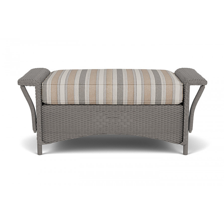 Lloyd Flanders™ Nantucket Large Ottoman - Pewter