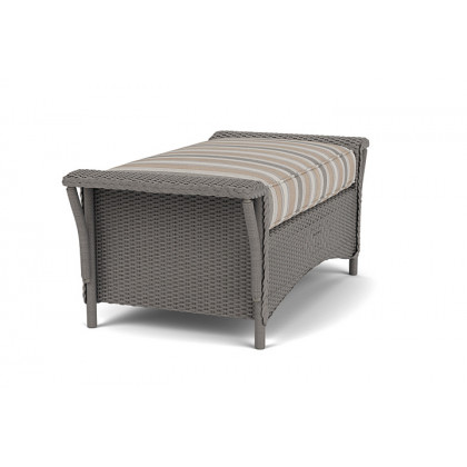 Lloyd Flanders™ Nantucket Large Ottoman - Pewter