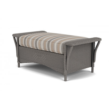 Lloyd Flanders™ Nantucket Large Ottoman - Pewter