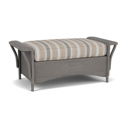Lloyd Flanders™ Nantucket Large Ottoman - Pewter