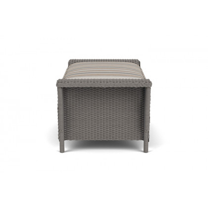 Lloyd Flanders™ Nantucket Large Ottoman - Pewter