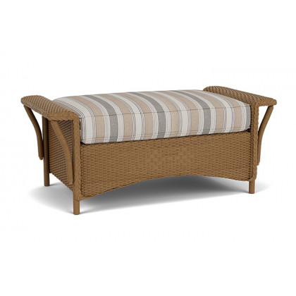 Lloyd Flanders™ Nantucket Large Ottoman - Hickory