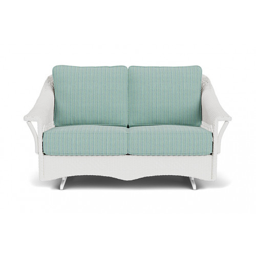 Lloyd Flanders™ Nantucket Loveseat Glider - Matte White