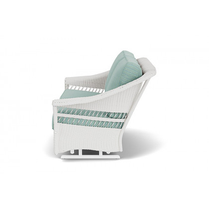 Lloyd Flanders™ Nantucket Loveseat Glider - Matte White