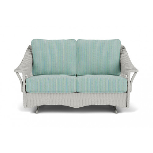 Lloyd Flanders™ Nantucket Loveseat Glider - Platinum