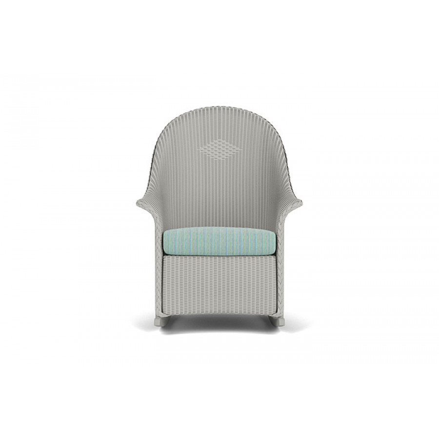 Lloyd Flanders™ Loom High Back Porch Rocker - Platinum