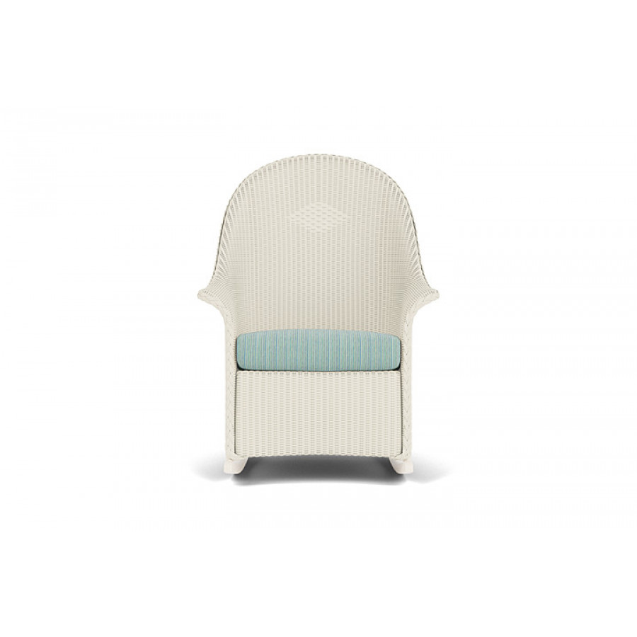 Lloyd Flanders™ Loom High Back Porch Rocker - Ivory