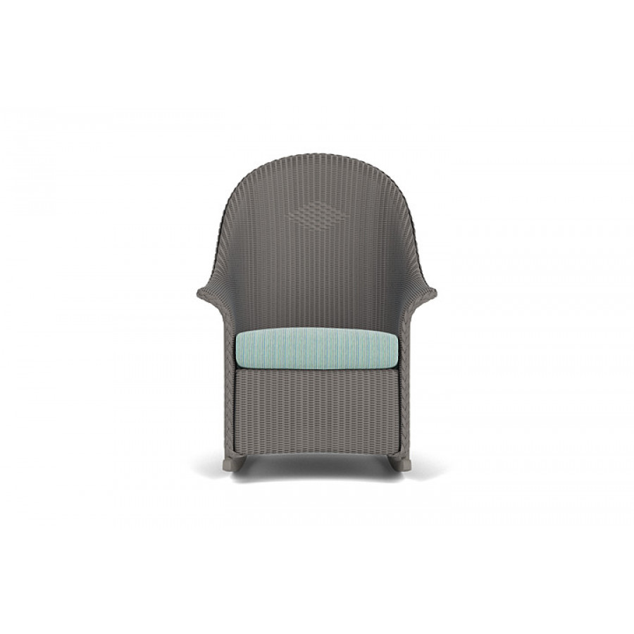 Lloyd Flanders™ Loom High Back Porch Rocker - Pewter