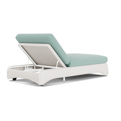 Lloyd Flanders™ Loom Double Chaise - White