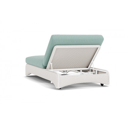 Lloyd Flanders™ Loom Double Chaise - White