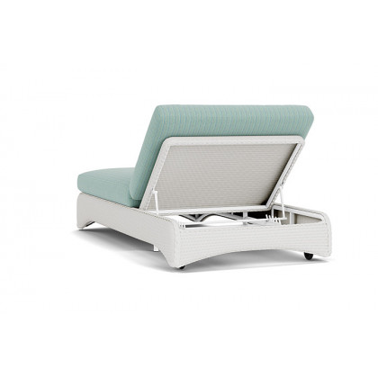 Lloyd Flanders™ Loom Double Chaise - Matte White