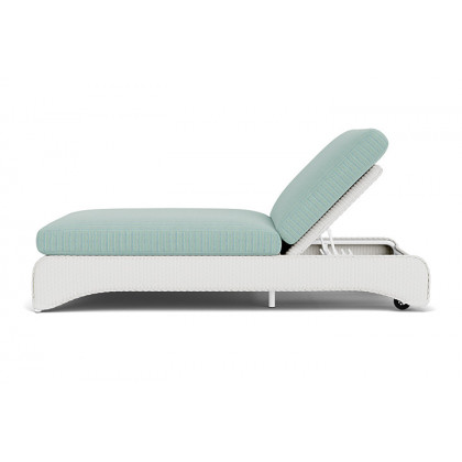 Lloyd Flanders™ Loom Double Chaise - Matte White
