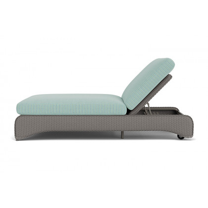 Lloyd Flanders™ Loom Double Chaise - Pewter