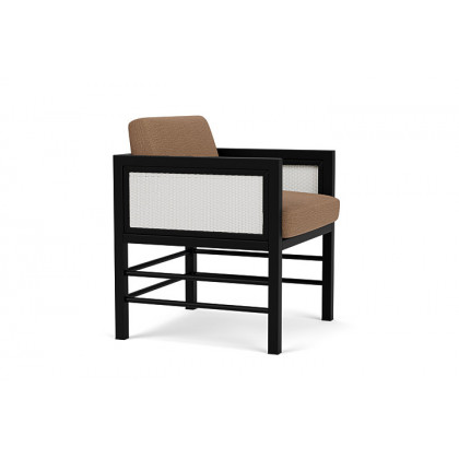 Lloyd Flanders™ Southport Dining Armchair - Matte White, Canvas Natural