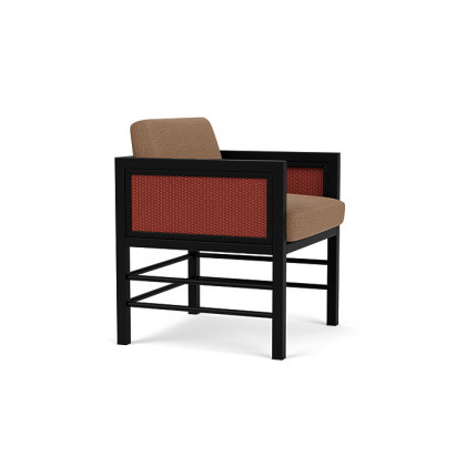 Lloyd Flanders™ Southport Dining Armchair - Terracotta, Canvas Natural