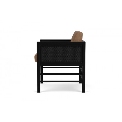 Lloyd Flanders™ Southport Dining Armchair - Ebony, Canvas Natural