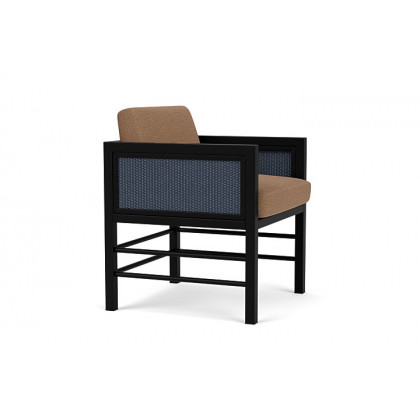 Lloyd Flanders™ Southport Dining Armchair - Denim Blue, Canvas Natural