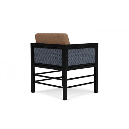 Lloyd Flanders™ Southport Dining Armchair - Denim Blue, Canvas Natural