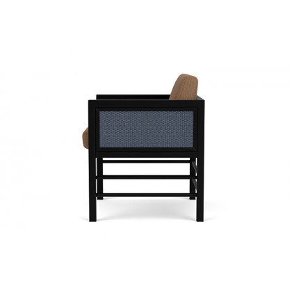 Lloyd Flanders™ Southport Dining Armchair - Denim Blue, Canvas Natural