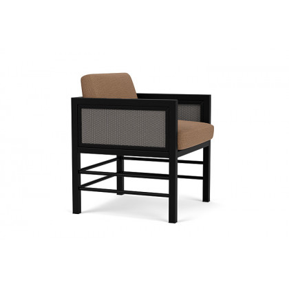 Lloyd Flanders™ Southport Dining Armchair - Pewter, Canvas Natural
