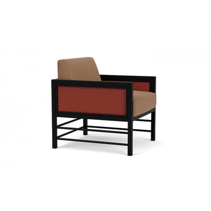 Lloyd Flanders™ Southport Lounge Chair - Terracotta, Canvas Natural